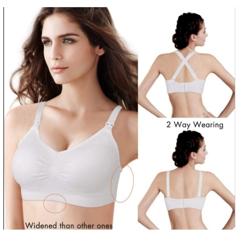 NWT White Nursing Bra